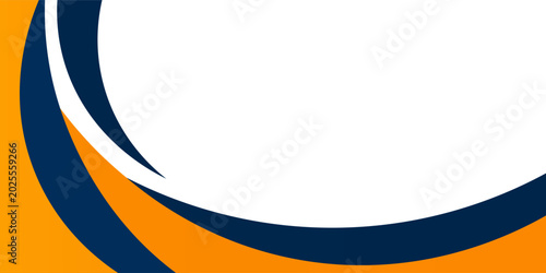 Corporate Wave Background With Orange And Navy Curves For Modern Business Banners And Presentations