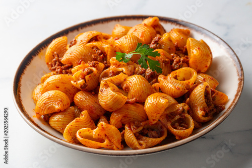 Top View of Conchiglie Shel...