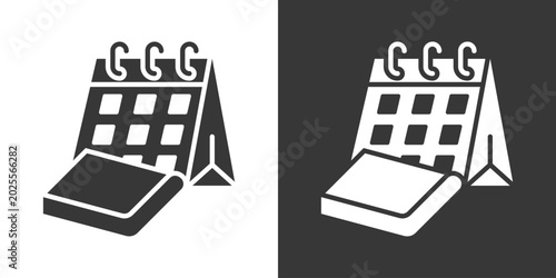 Obraz na płótnie Study Routine Icon Set Vector Collection Isolated In Black And White
