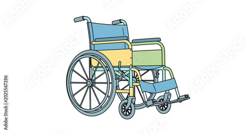 Billede på lærred Wheelchair for disabled people mobility aid.
