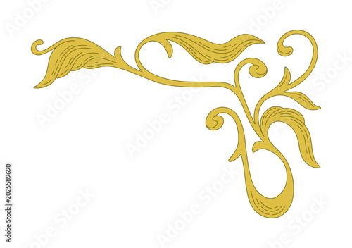 Photos Art Nouveau decorative element. Vector illustration.