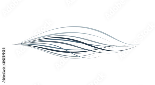 Foto Abstract curved lines design element.