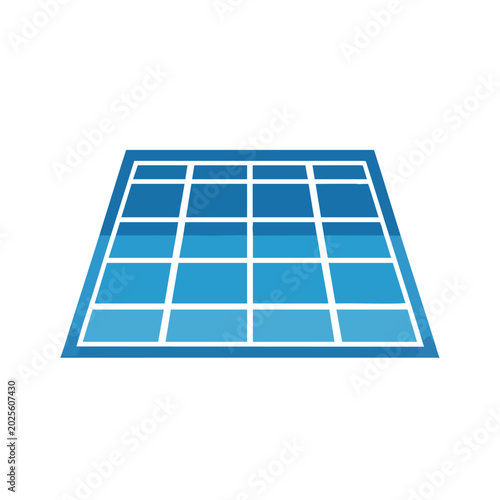 Solar panel vector illustration representing renewable energy source.