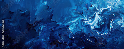 Abstract deep blue and white fluid art texture background for luxury wallpaper and interior design