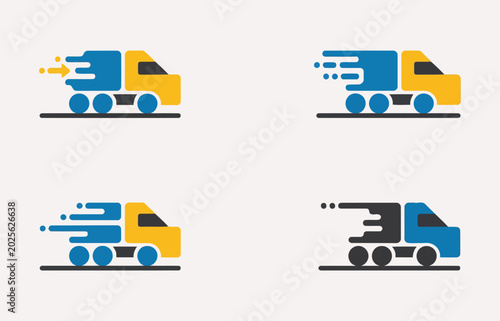 Schilderij op canvas fast track service dedicated to heavy trucks.