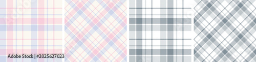 seamless flannel pattern set. skirt design for dress check, gingham , tartan plaid , tablecloth other modern and fashion print.