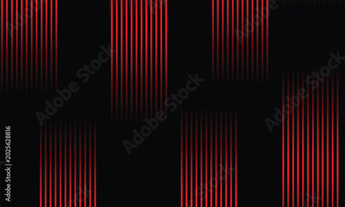 Abstract Dynamic Red Speed Lines on Black Background