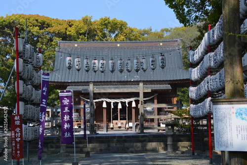 Bild auf Leinwand 福岡県 柳川市の三柱神社