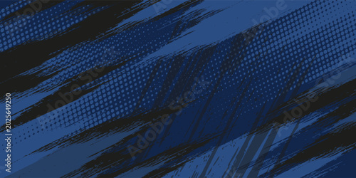 blue color pattern gradient grunge texture background. Dots pop art comics sport style vector illustration Abstract background dark blue with grunge speed lines modern corporate concept vector