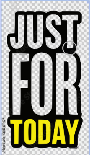 stiker hanya untuk hari ini