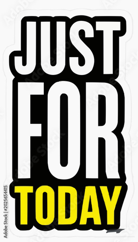 stiker hanya untuk hari ini