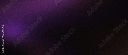Schilderij op canvas Cinematic purple lens flare on black background, moody violet light leak with soft bokeh texture, ethereal neon glow for overlay effects, dark atmospheric light beam for creative film design