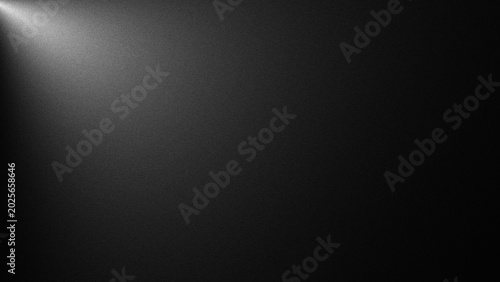 Tableau sur toile spotlight on a smooth surface with a beam of light coming from the top left corn