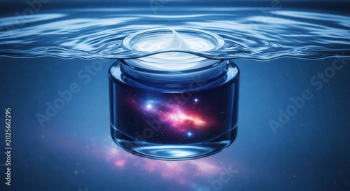 Galaxy in a glass of water.