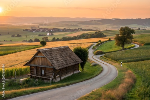 rural landscape in tuscany