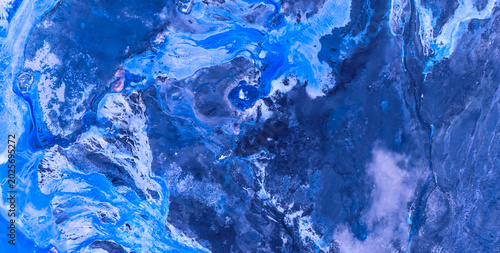 Bilde på lerret Ethereal Graphic Art with Ink Fog Backdrop Layers