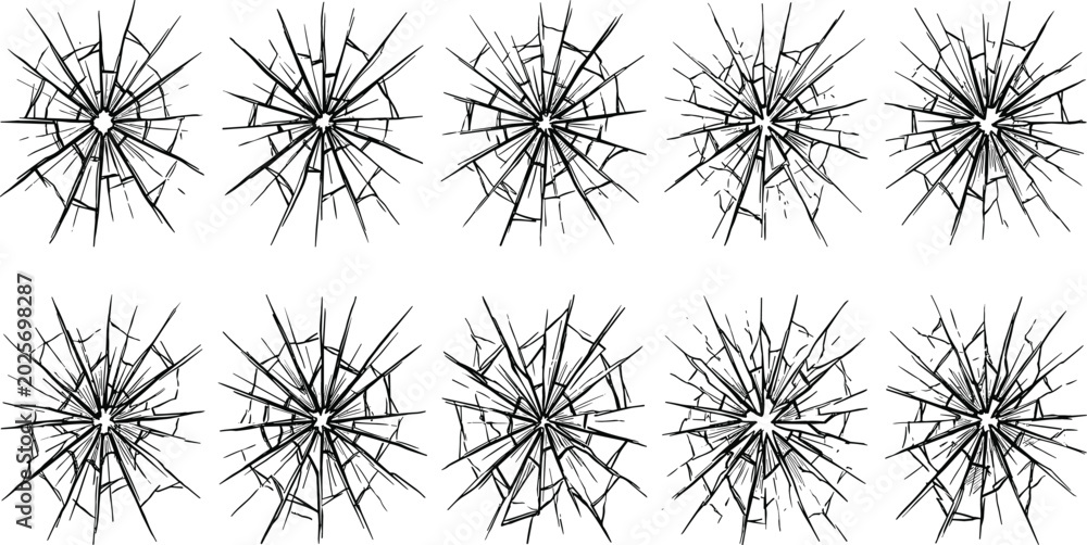 Obraz premium Collection of Various Star Shapes and Sparkle Icons with Different Designs, Sizes, and Styles for Digital Illustrations, Web, and Graphic Projects