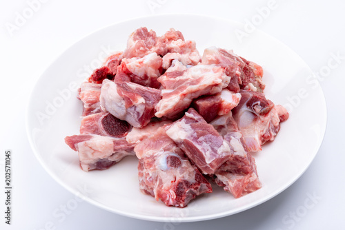 Fresh pork ribs ingredients