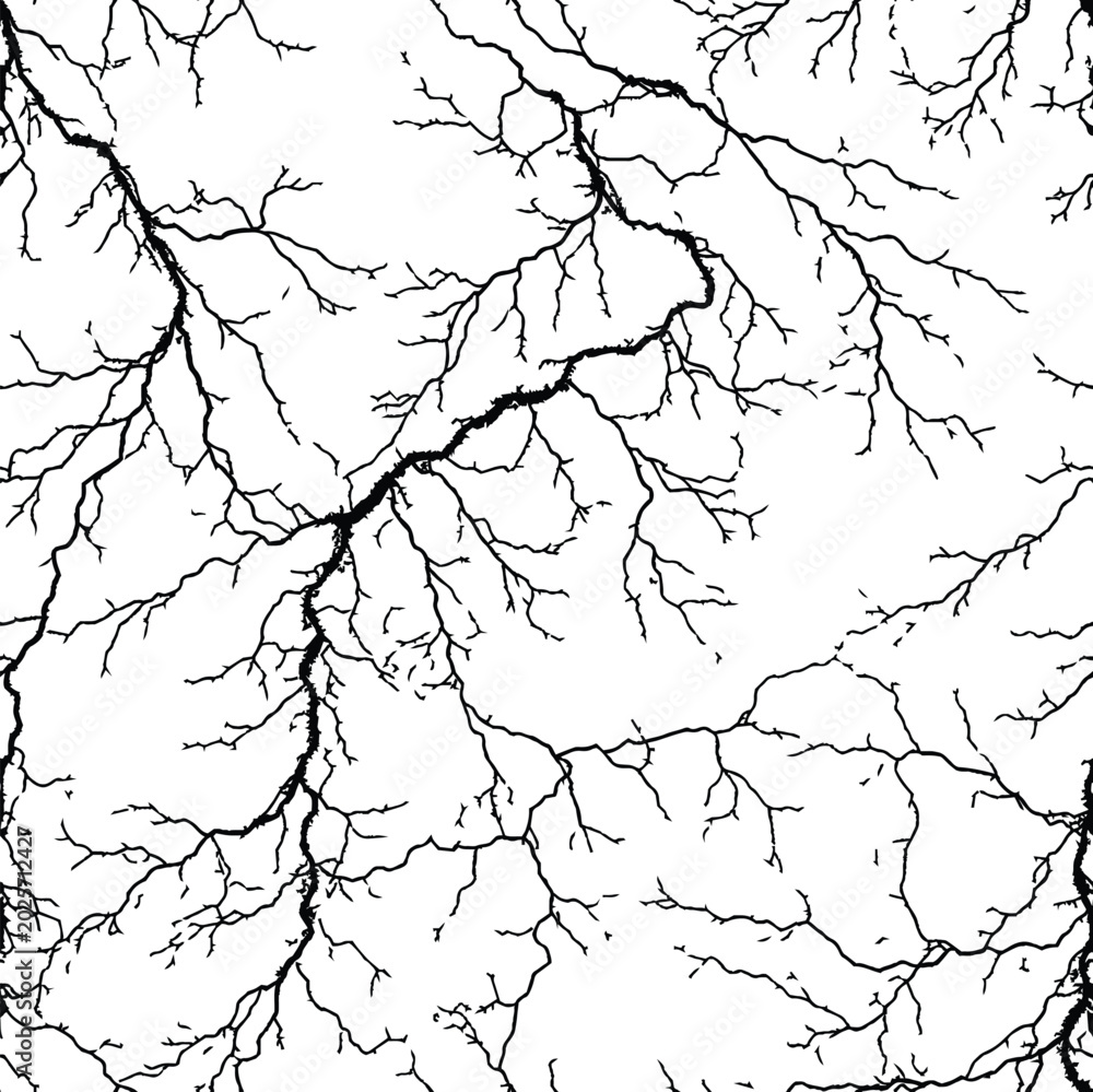 Obraz premium Lightning Vein Seamless Pattern