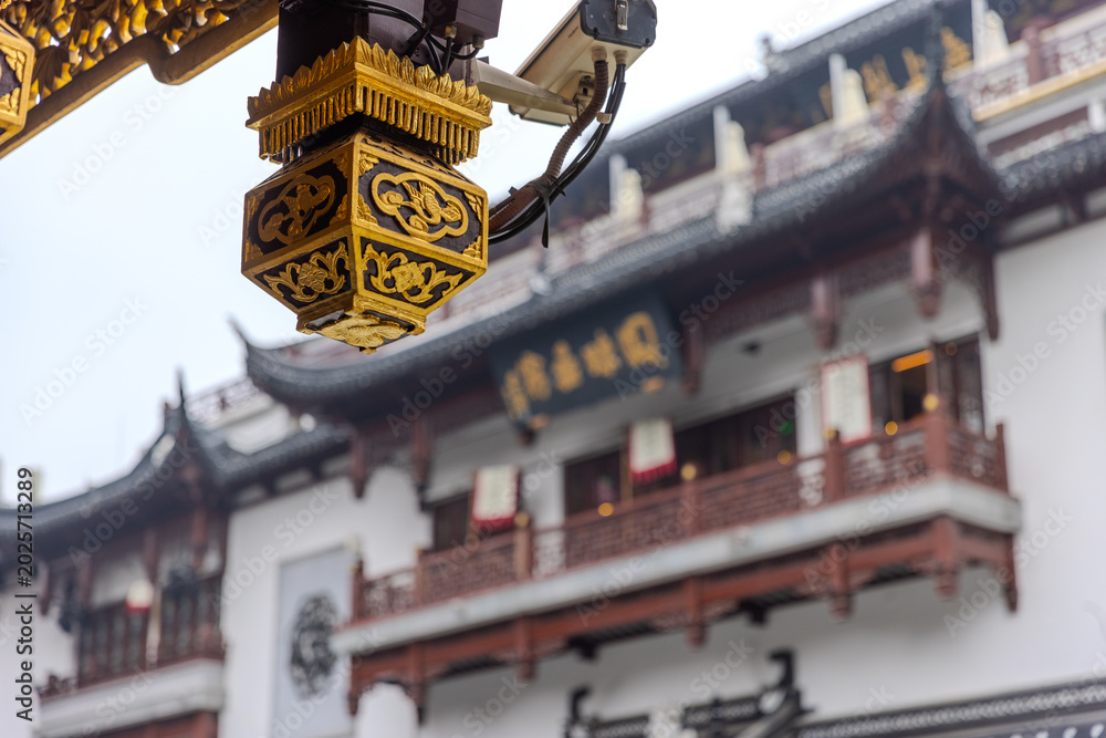 Fototapeta premium 16 April 2026 God City old historical Chinese Architecture in Shanghai at the Bund in China