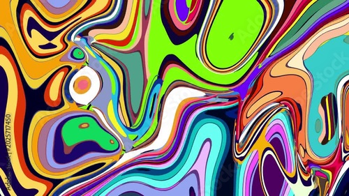 Colorful abstract psychedelic swirl pattern with vibrant hues