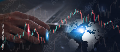 finance business stock market trading banner
