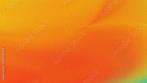 Bright orange and sunny yellow gradient background with warm sunset tones and soft grainy texture for summer vibes