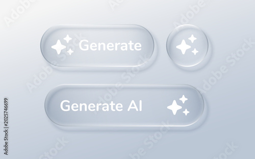 Canvastavla Ai prompt generate for glass icon button and ui transparent box