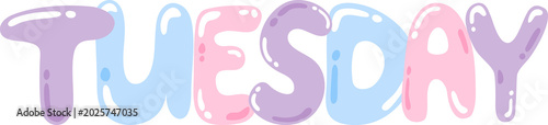 tuesday name typography