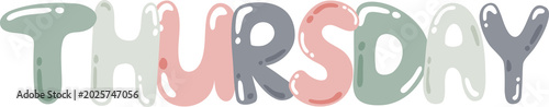 thursday name typography
