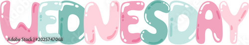 wednesday name typography