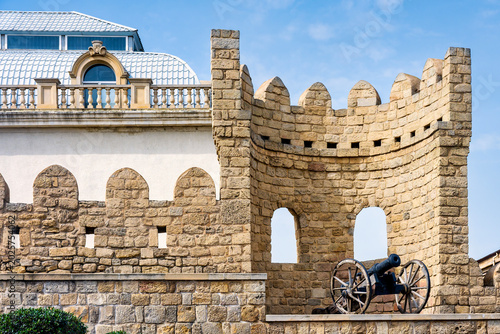 Medieval Defensive Tower and Cannon