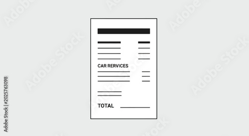 Car Service Bill Auto Repair Invoice Mechanics Receipt Total Due.