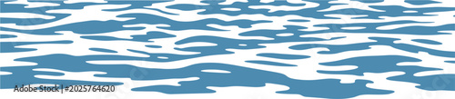 Fotografie Ocean water surface background illustration, blue sea wave texture vector isolat