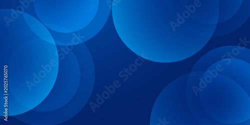 Abstract modern blue circles background. vector illustration
