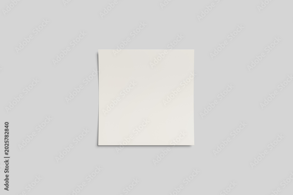 Fototapeta premium Blank Square Flyer Mockup - 3D 