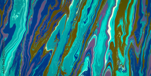Abstract Decorative Banner with Commercial Aquatic Vibes