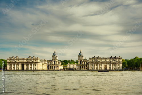Bild auf Leinwand 2025-05-01 VIEW OF THE NATIONAL MARITIME HISTORY MUSEUM ALONG THE RIVER THAMES I