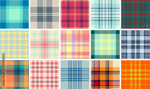 Photos Decorative plaid collection built for furniture and interior design