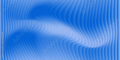 Photos A mesmerizing abstract image featuring a wavy pattern of vibrant blue lines on a
