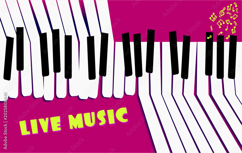 Fototapeta premium festival concert. Poster Music festival, vector concept. template flyer. vector illustration.