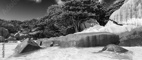 Schilderij op canvas La Digue Anse Source D'Argent - Seychelles rocks