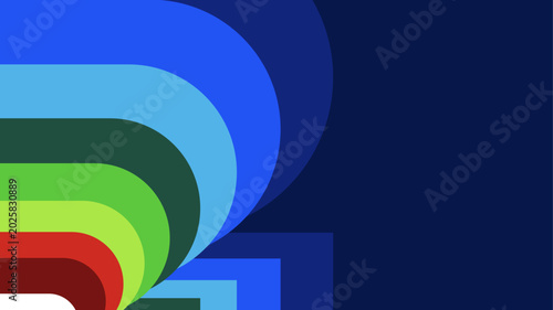 Konstfotografi Vibrant Abstract World 2026 Vector Background with Dynamic Geometric Shapes back