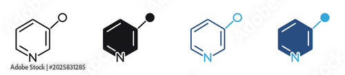 Photos Chemical Compound Icon Set