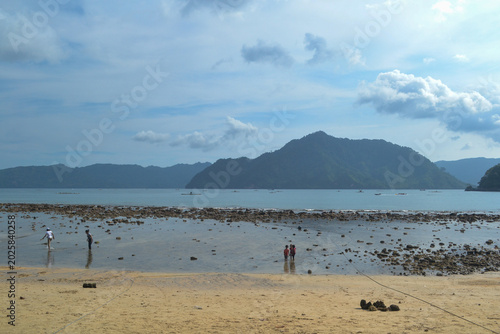 lake and mountains