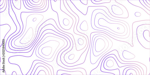 Tableau sur toile Topographic canyon geometric map relief texture with curved layers and shadow