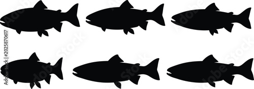 Foto Trout stencil templates