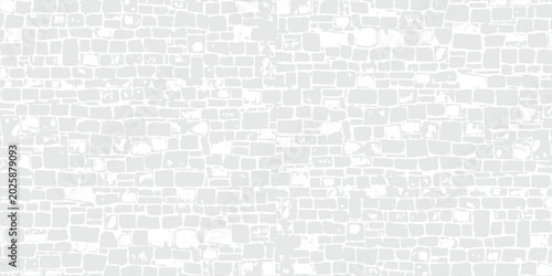 Abstract White Stone Wall Pattern Seamless Texture Minimal Background