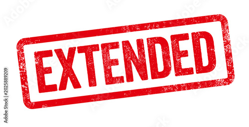 A red stamp on a white background - Extended