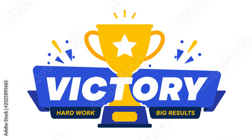 Golden Victory Trophy Award For Champion Title.
